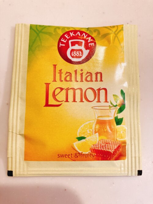 イタリアンレモンハーブティーのティーバッグのパッケージ