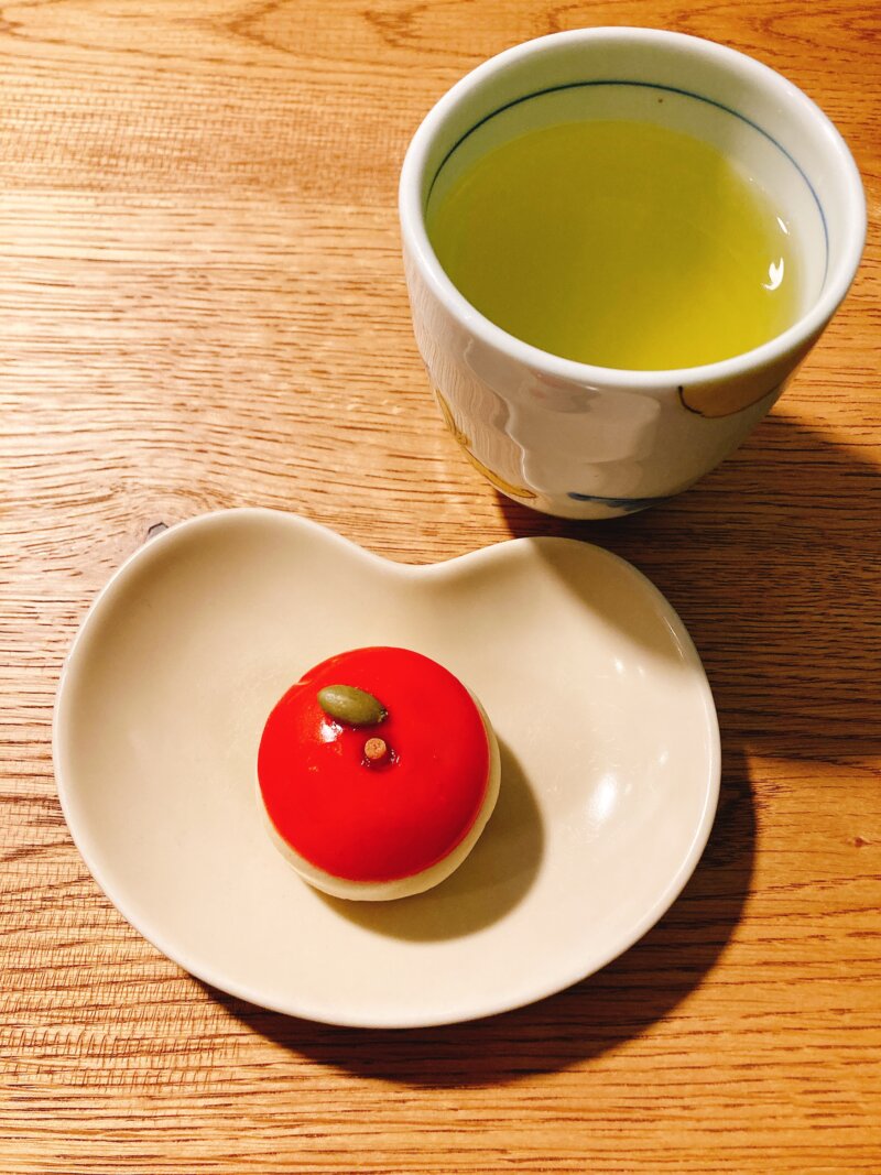 緑茶と紅りんご