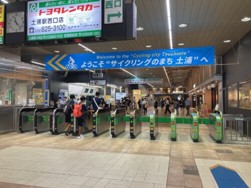 土浦駅の改札の様子
