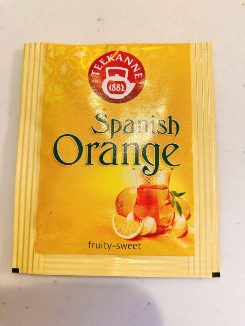 スパニッシュオレンジハーブティーのティーバックのパッケージ